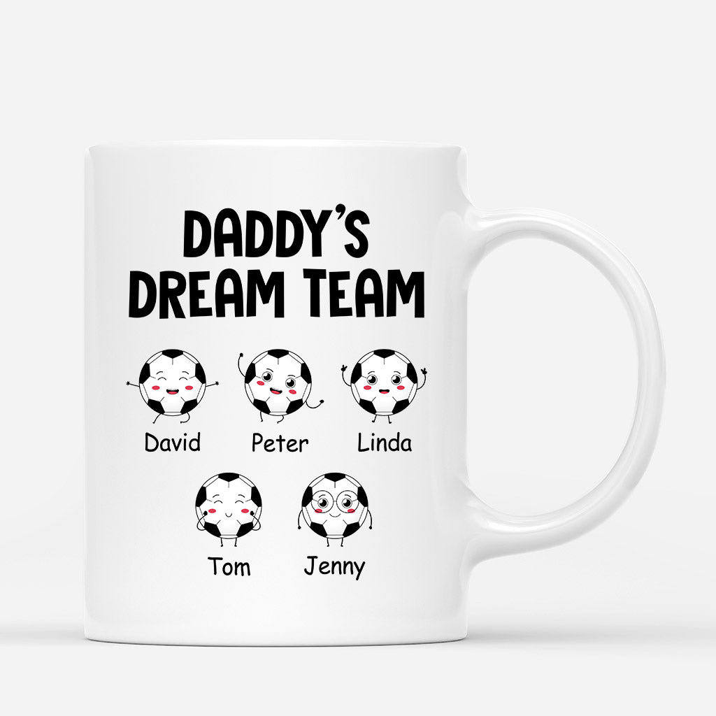 Personalized Daddy/Grandpa's Little Dream Team Mug