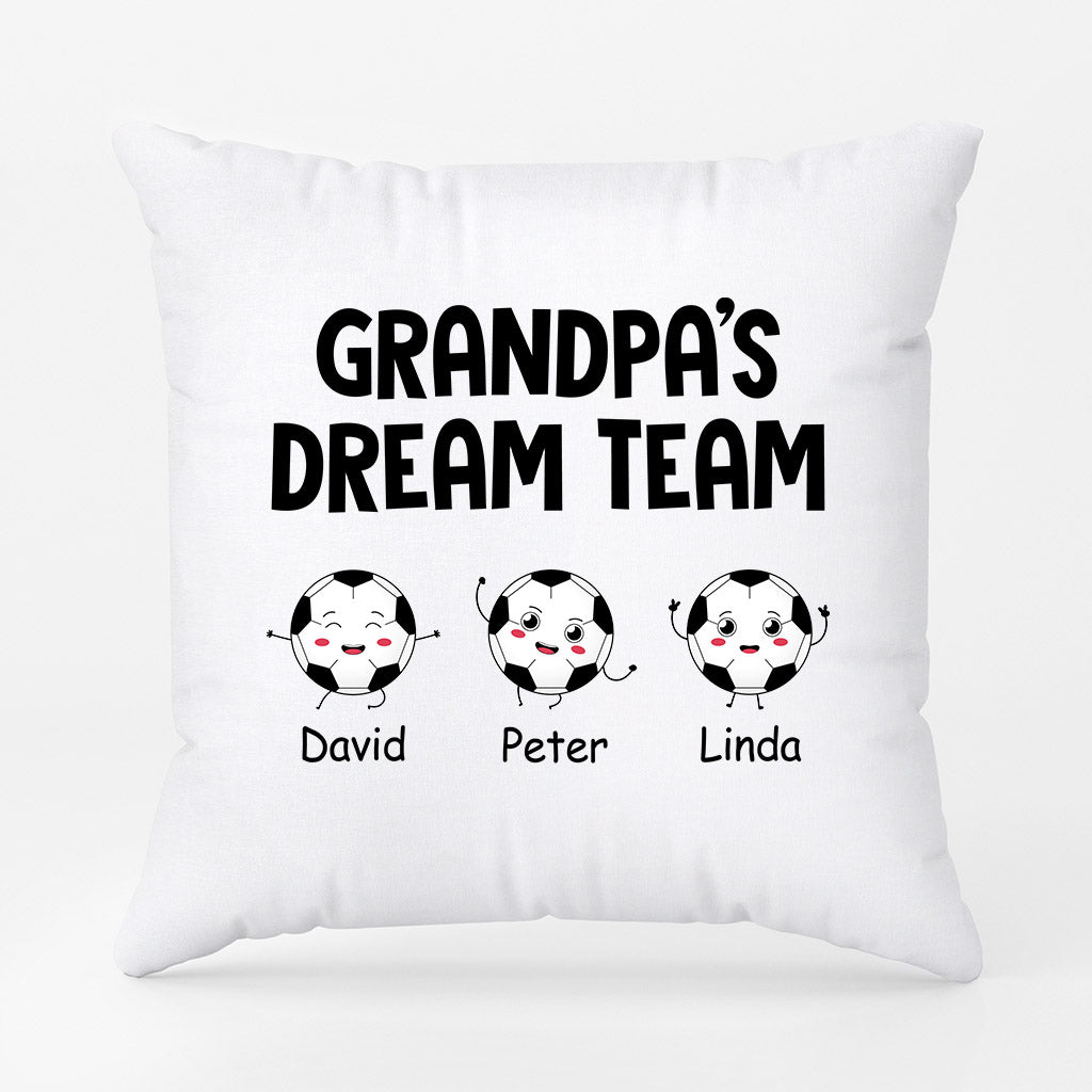 Personalized Daddy/Grandpa Best Dream Team Pillow