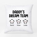 Personalized Daddy/Grandpa Best Dream Team Pillow