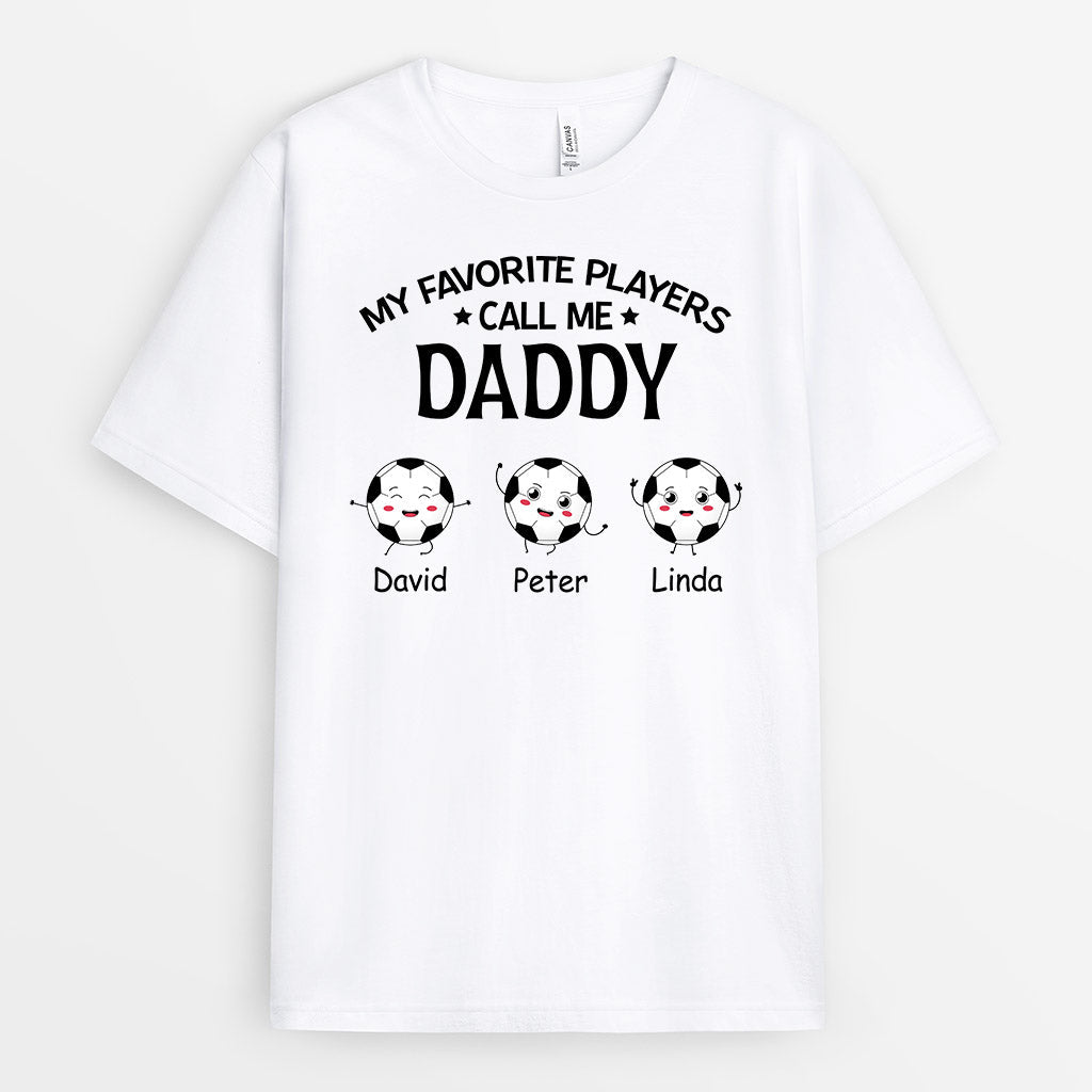 Personalized My Most Favorite Players Call Me Great Daddy/Grandpa T-shirt