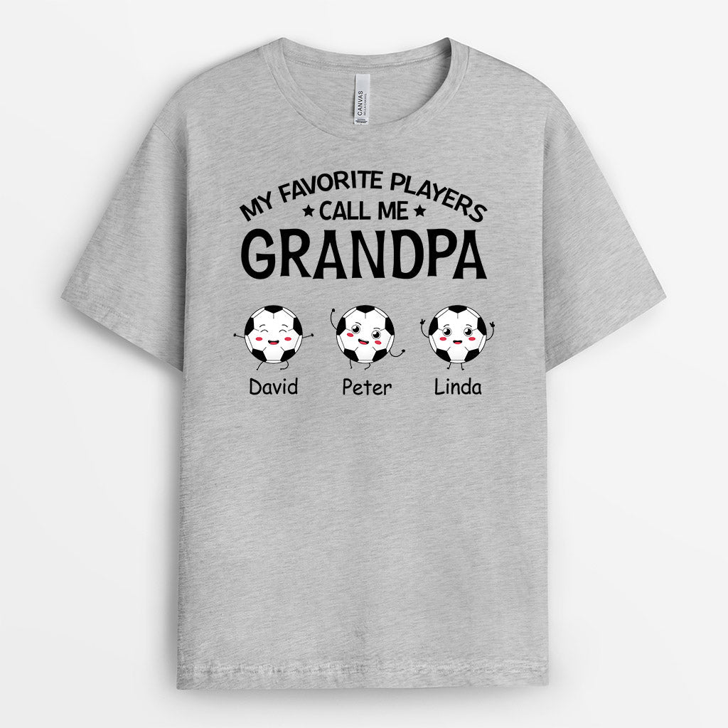 Personalized My Most Favorite Players Call Me Great Daddy/Grandpa T-shirt