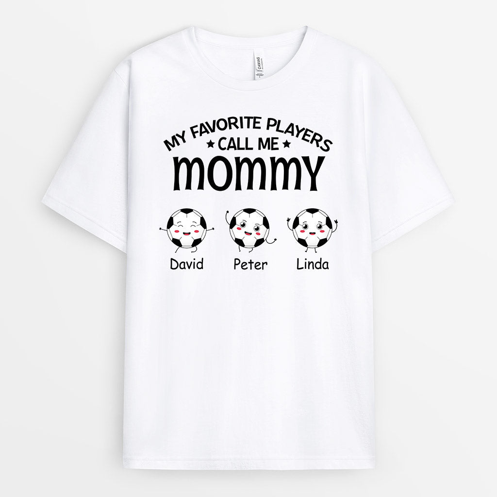 Personalized My Favorite Players Call Me Great Mommy/Grandma T-shirt