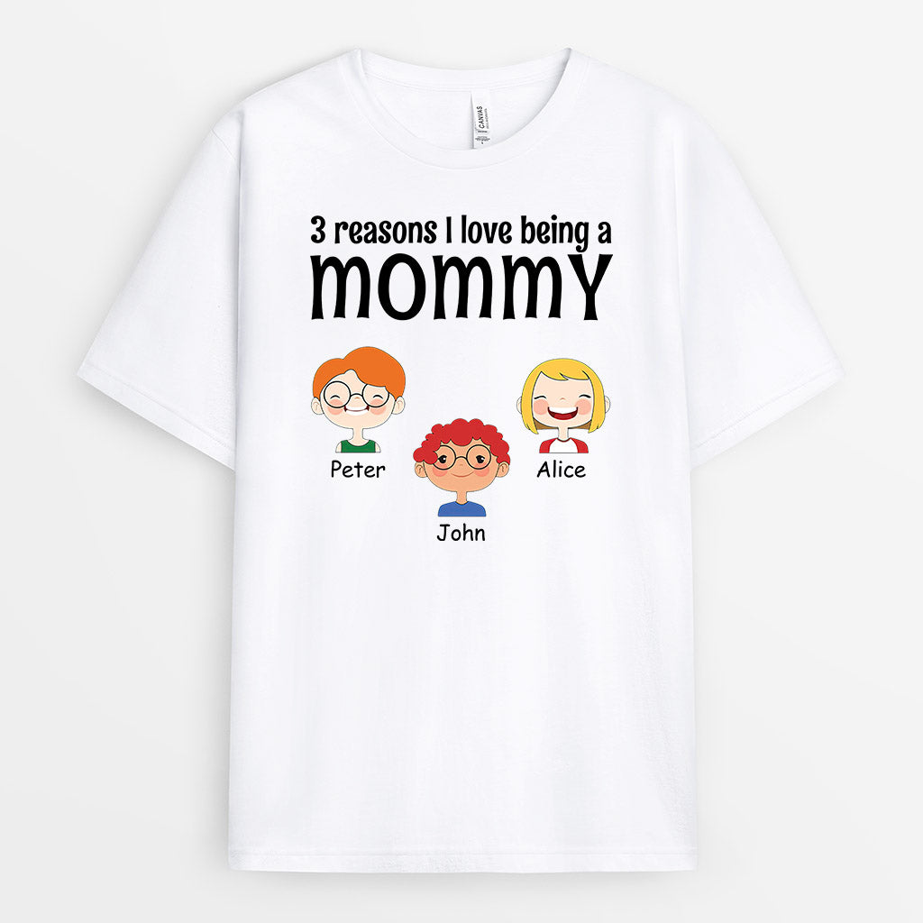 Personalized Wonderful Reasons I Love Being A Mommy/Grandma T-shirt