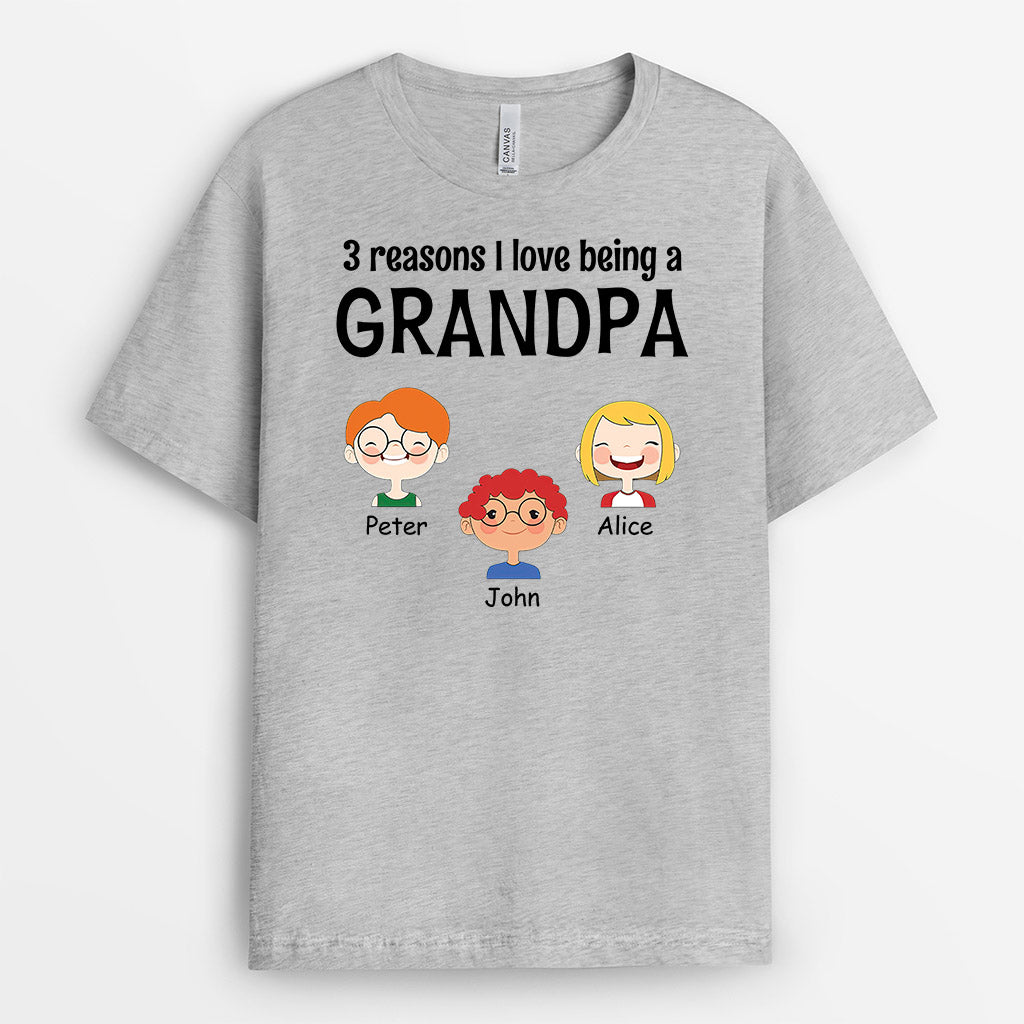 Personalized Special Reasons I Love Being Daddy/Grandpa T-shirt