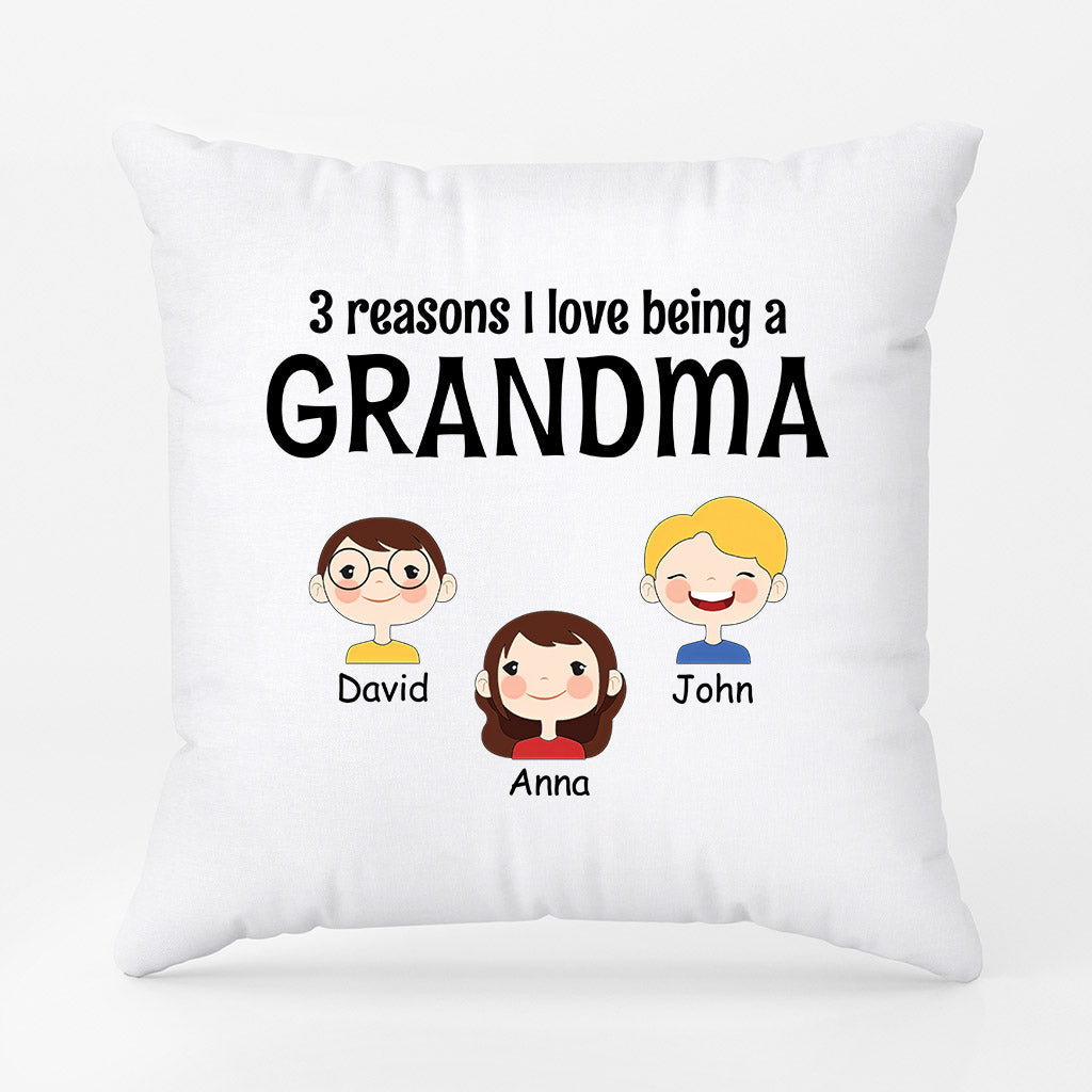 Personalized Wonderful Reasons I Love Being A Mommy Grandma Pillow