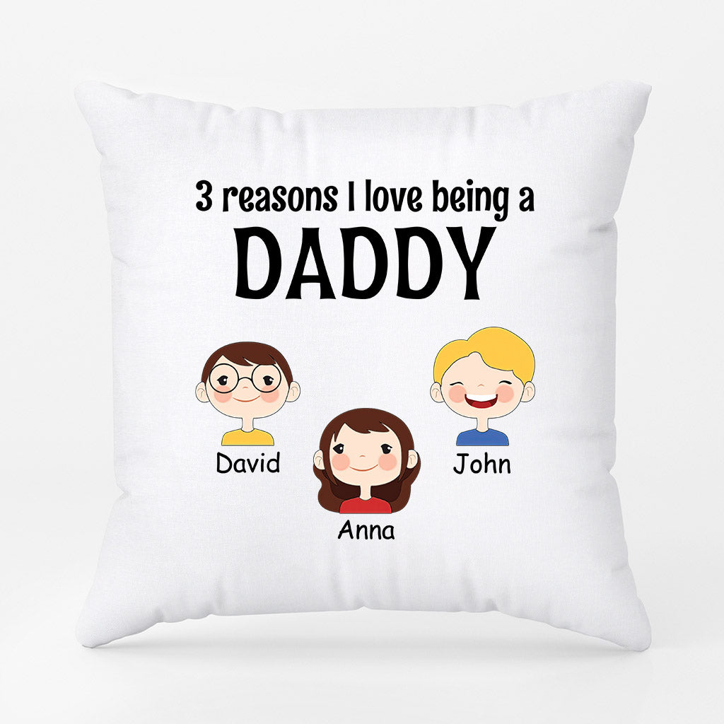 Personalized Special Reasons I Love Being A Grandpa Daddy Pillow