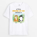 Amazing Cat Dad Belongs T-shirt - Personalized Gifts For Pet Lovers