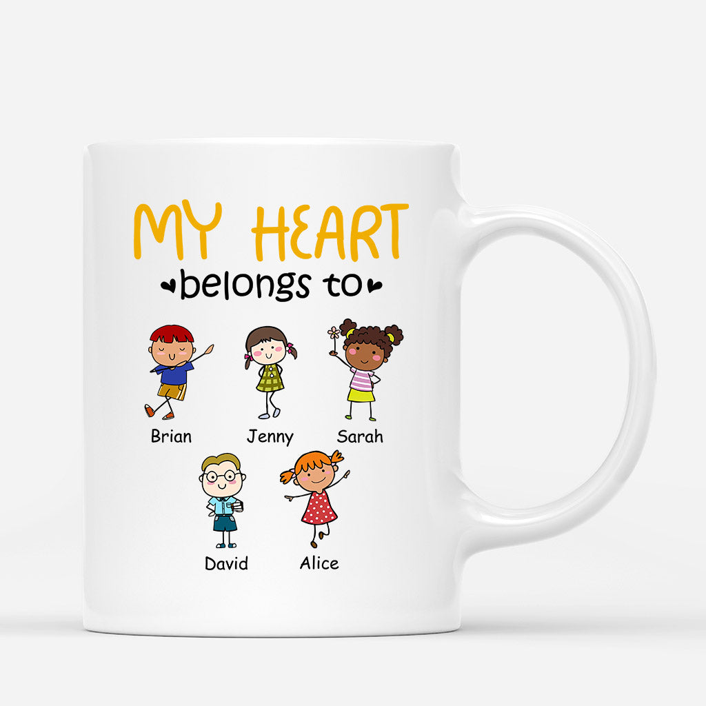 Personalized My Sweet Heart All Belongs To Mug
