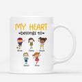 Personalized My Sweet Heart All Belongs To Mug