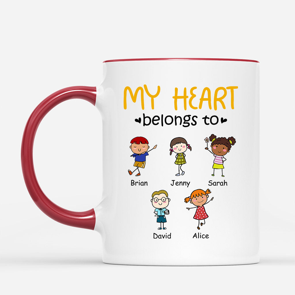 Personalized My Sweet Heart All Belongs To Mug