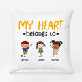 Personalized All My Heart Belongs To Pillow