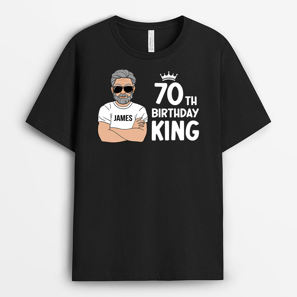 Happy 40th Birthday T-Shirts – Personalized King Shirt
