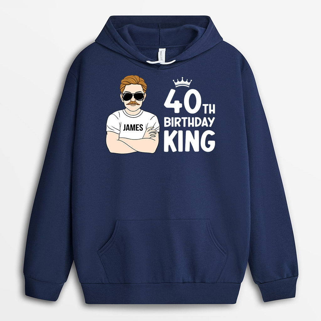Personalized Happy 70th Birthday King Hoodie