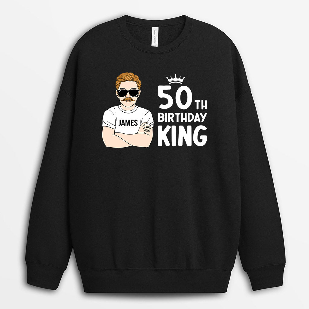 Personalized Happy 80th Birthday King Sweatshirt