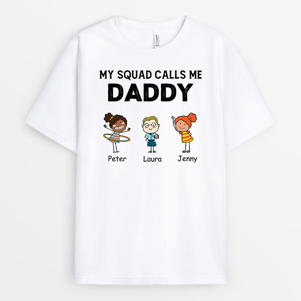 Personalized My Lovely Squad Calls Me Daddy/Grandpa T-shirt