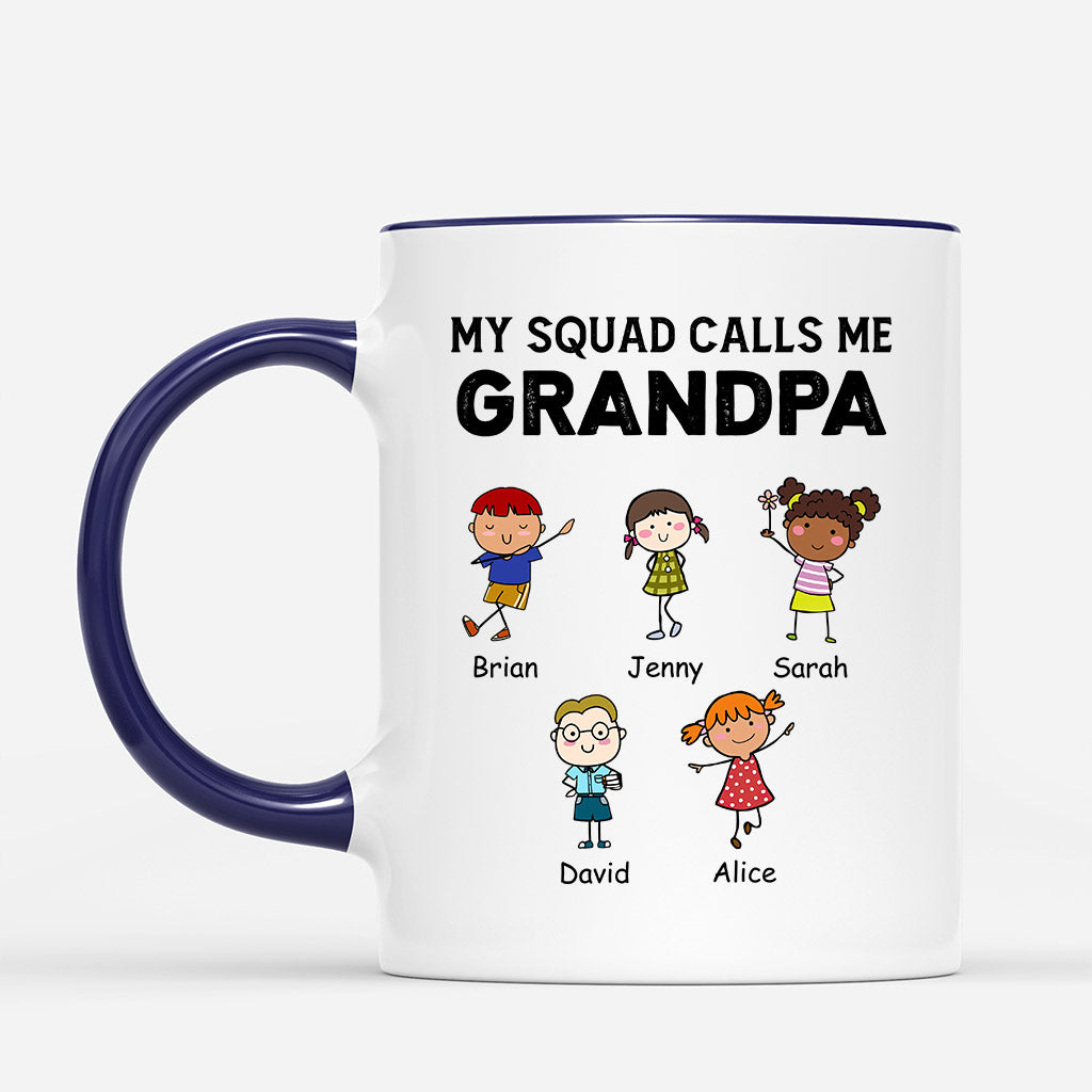 Personalized My Squad Calls Me Amazing Daddy/Grandpa Mug
