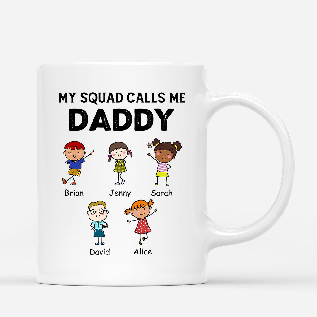 Personalized My Squad Calls Me Amazing Daddy/Grandpa Mug