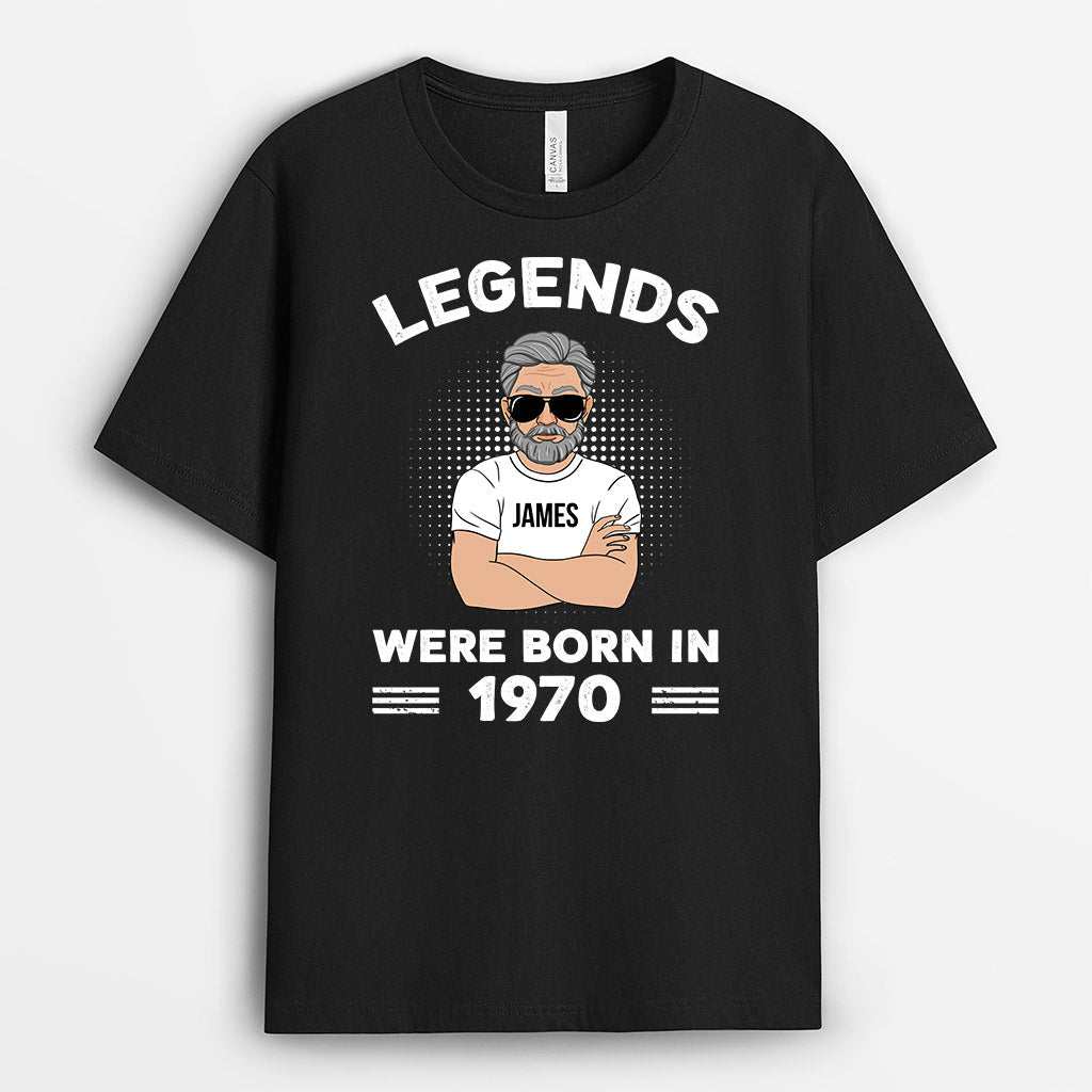 Personalized Amazing Legends Were Born In Year T-shirt