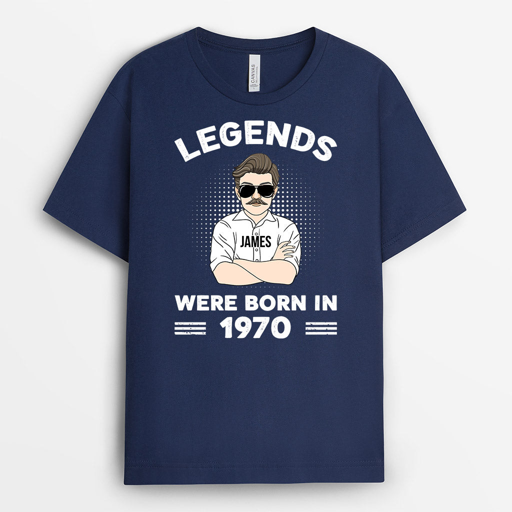 Personalized Amazing Legends Were Born In Year T-shirt