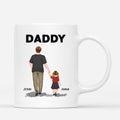 Personalized Daddy And Kids Walking Mug