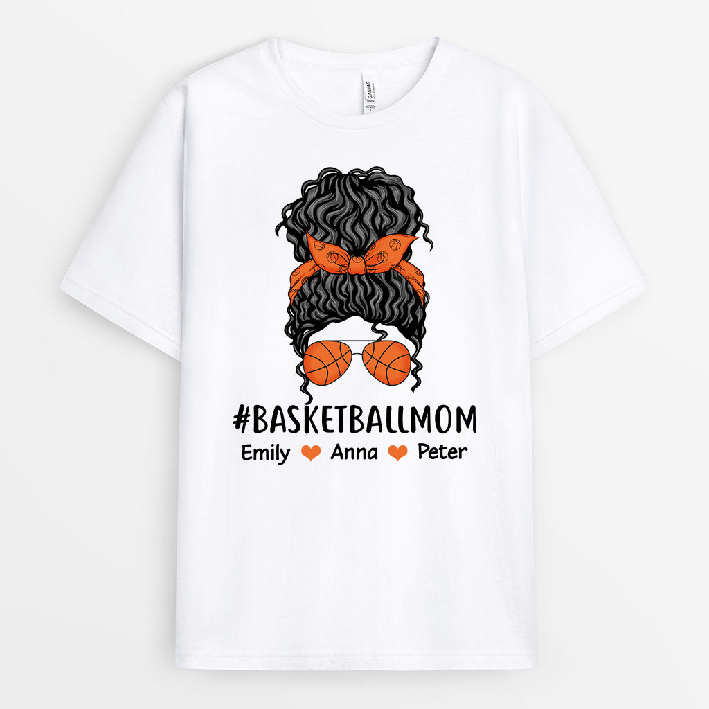 Personalized Cool Basketballmom T-shirt
