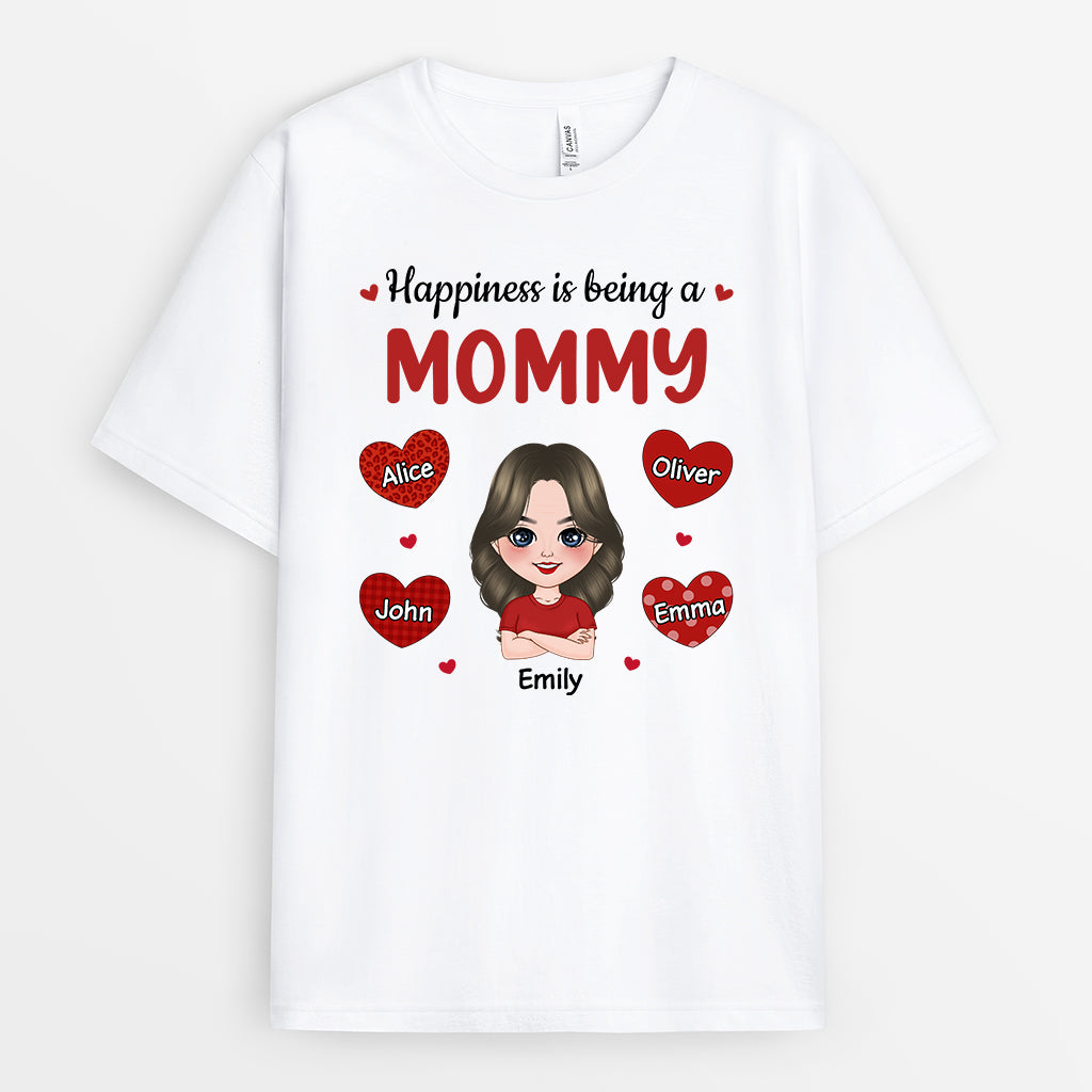 Personalized Great Happiness Is Being A Mommy Grandma T-shirt