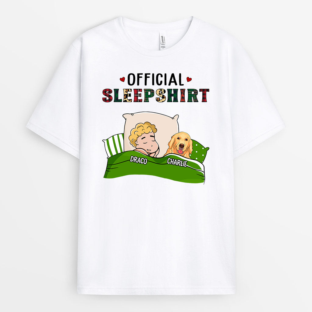 Official Sleep Shirt Dog - Personalized Dog Lover Gifts