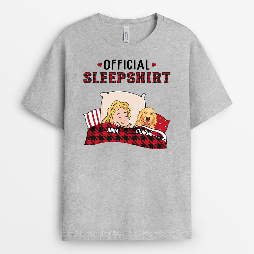 Official Sleep Shirt Dog - Personalized Dog Lover Gifts