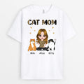Leopard Cat Mom T-Shirt - Personalized Cat Mom Gifts