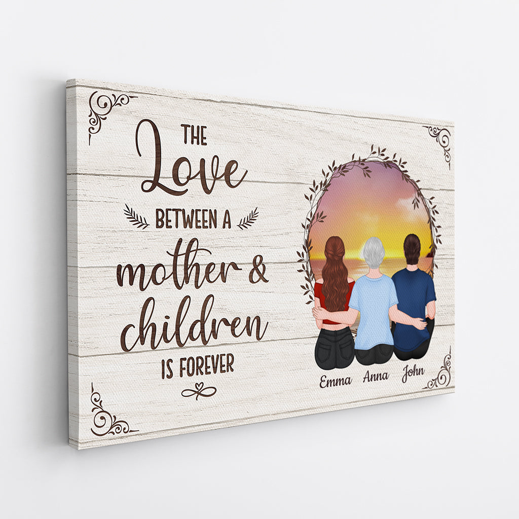 Personalized The Special Love Between Grandma Mother And Forever Canvas