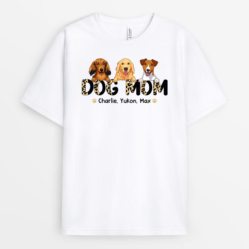Dog Mom - Personalized T-shirts With Dogs Faces