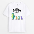 Personalized Best Daddy Grandpa Ever With Dinosaurs T-shirt