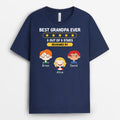 Personalized Grandpa Dad Ever Five Stars Reviewed By T-shirt
