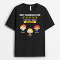 Personalized Best Grandma Mom Ever Five Stars Reviewed By T-shirt
