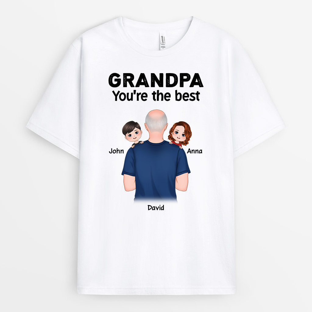 Personalized My Grandpa Daddy You Are The Best T-shirt
