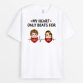 Personalized All My Heart Only Beats For T-shirt