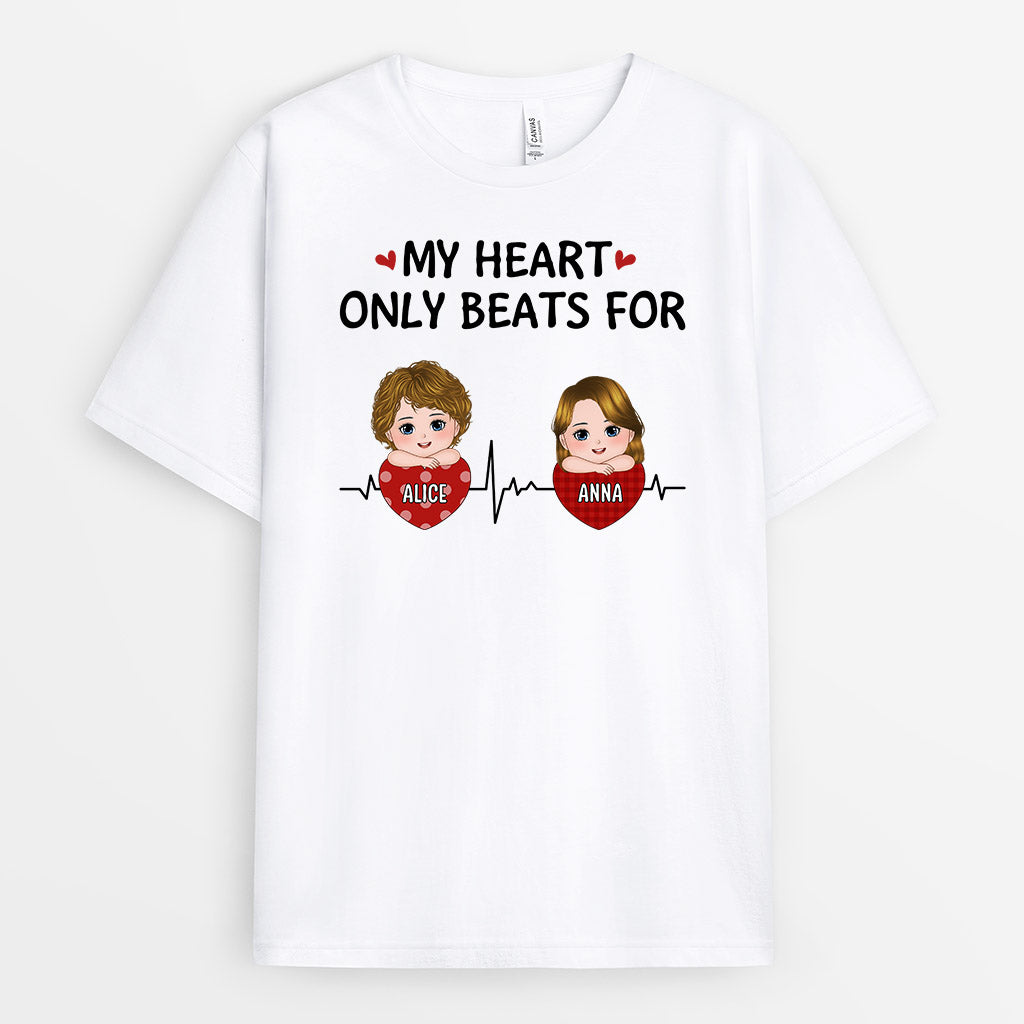 Personalized All My Heart Only Beats For T-shirt