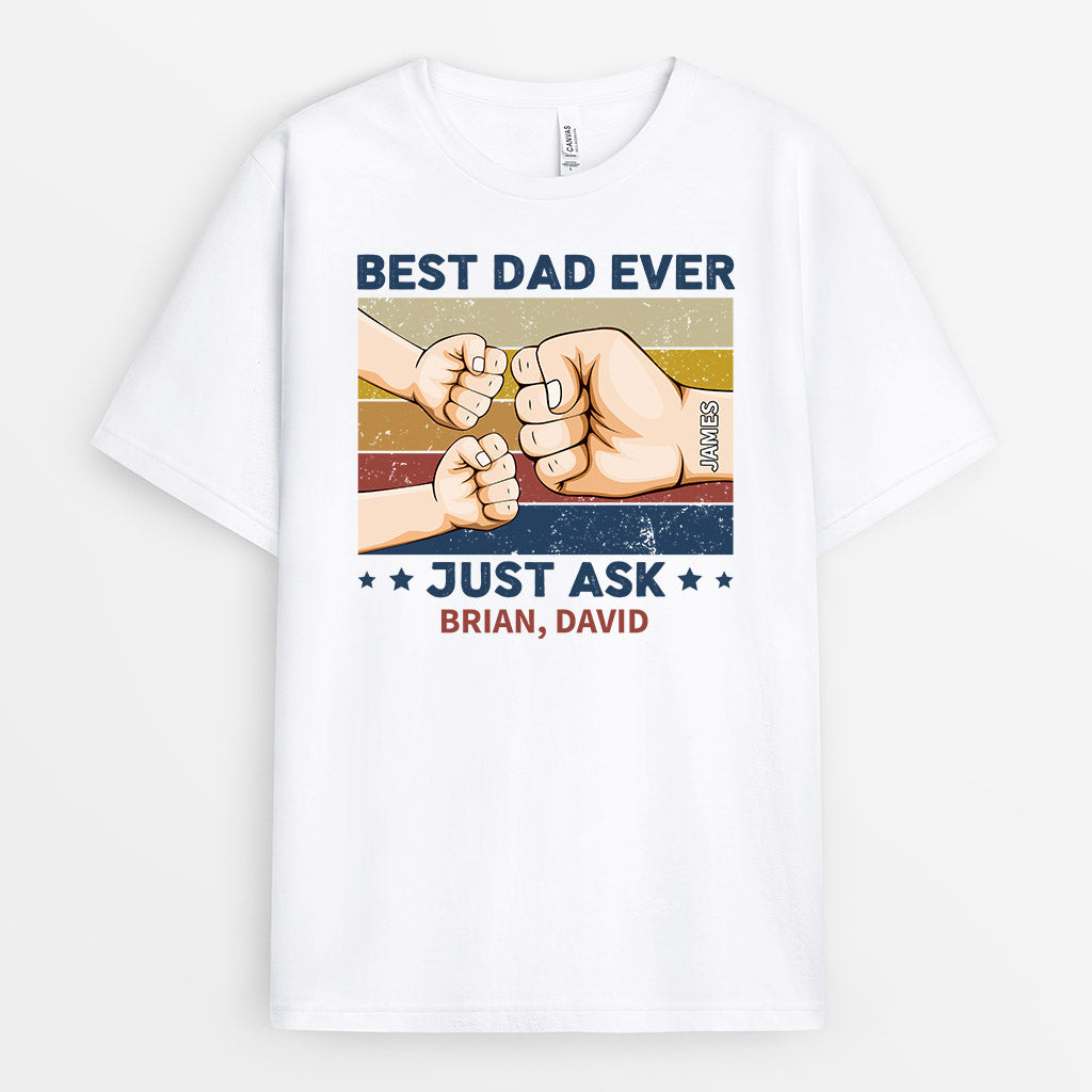 Personalized Definitely The Best Dad Grandpa Ever Just Ask T-shirt
