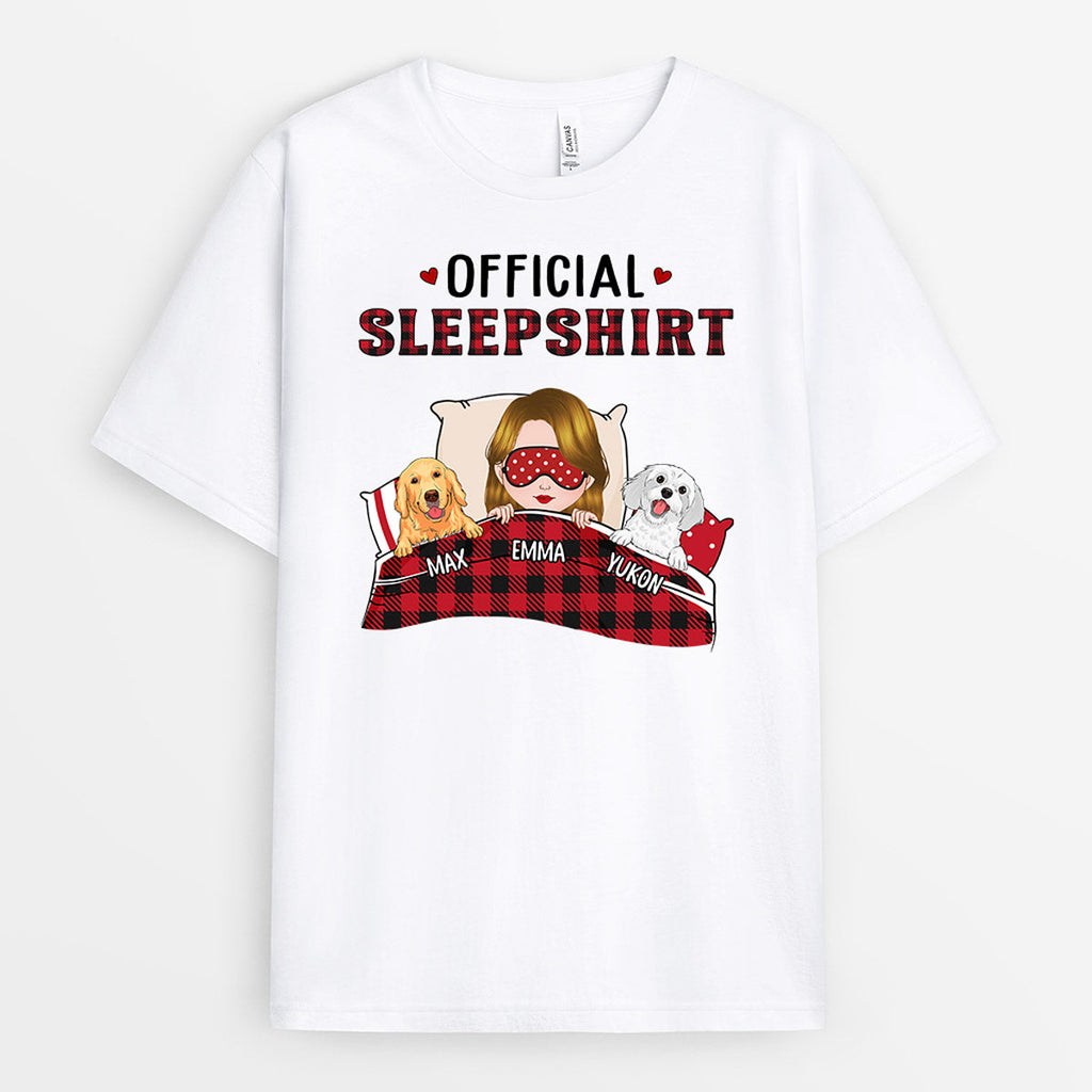 Official Sleepshirts for Dog Mom - Personalized Gifts for Dog Lovers