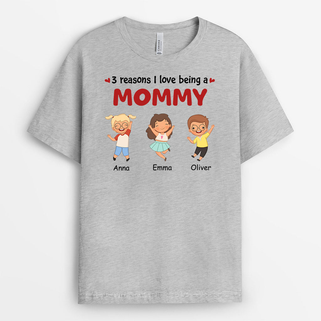 Personalized Reasons That I Love About Being A Grandma Mommy T-shirt