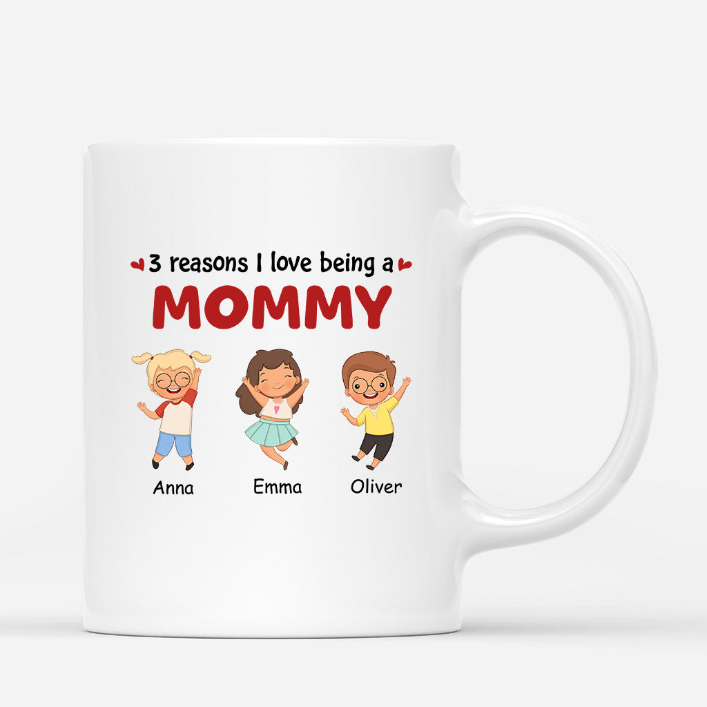 Personalized Beautiful Reasons That I Love Being A Mommy/Grandma Mug