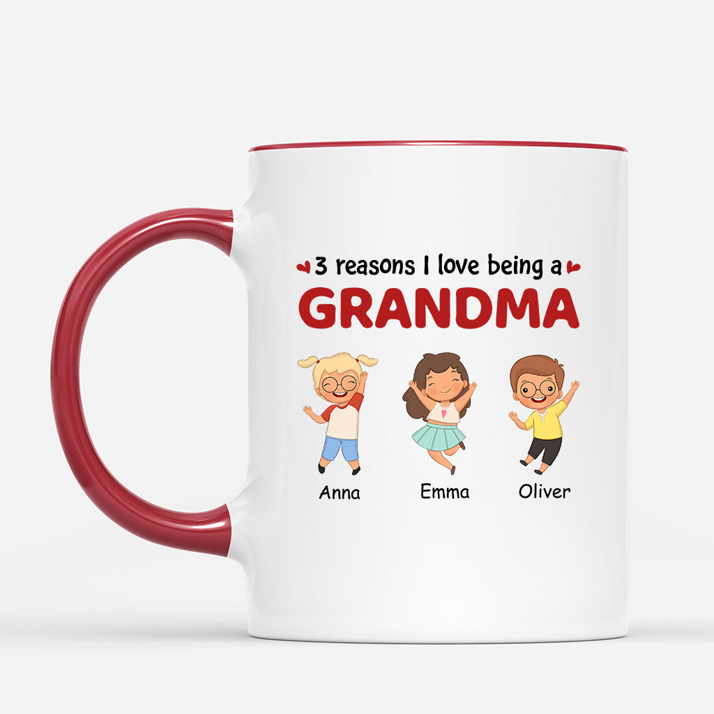 Personalized Beautiful Reasons That I Love Being A Mommy/Grandma Mug