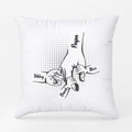 Personalized Papa/Grandpa Holding Kids Small Hands Pillow