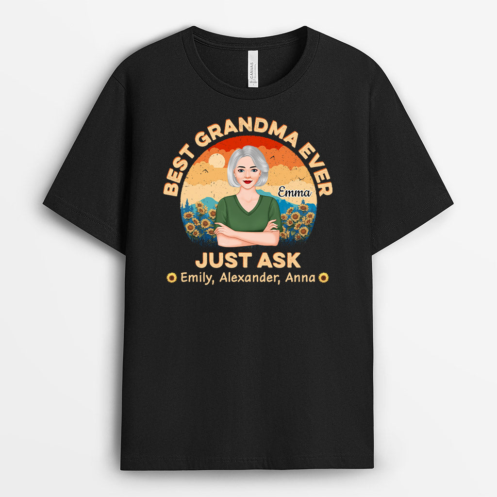 Personalized Surely The Best Mom Grandma Ever T-shirt