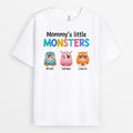 Personalized Mommy/Grandma Very Cute Little Monsters T-shirt