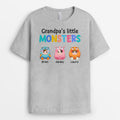 Personalized Grandpa/Daddy Little Adorable Monsters T-shirt