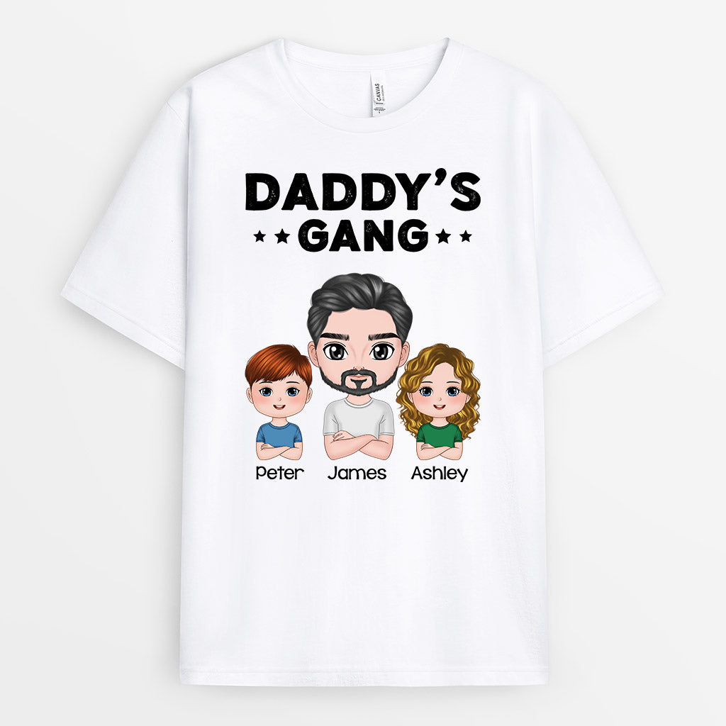 Personalized Daddy/Grandpa Cutest Gang T-shirt