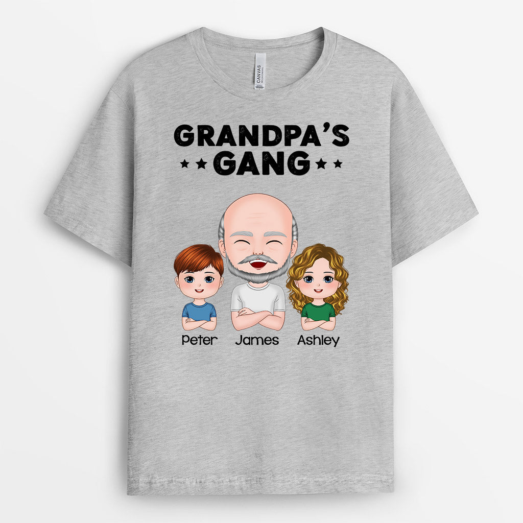 Personalized Daddy/Grandpa Cutest Gang T-shirt