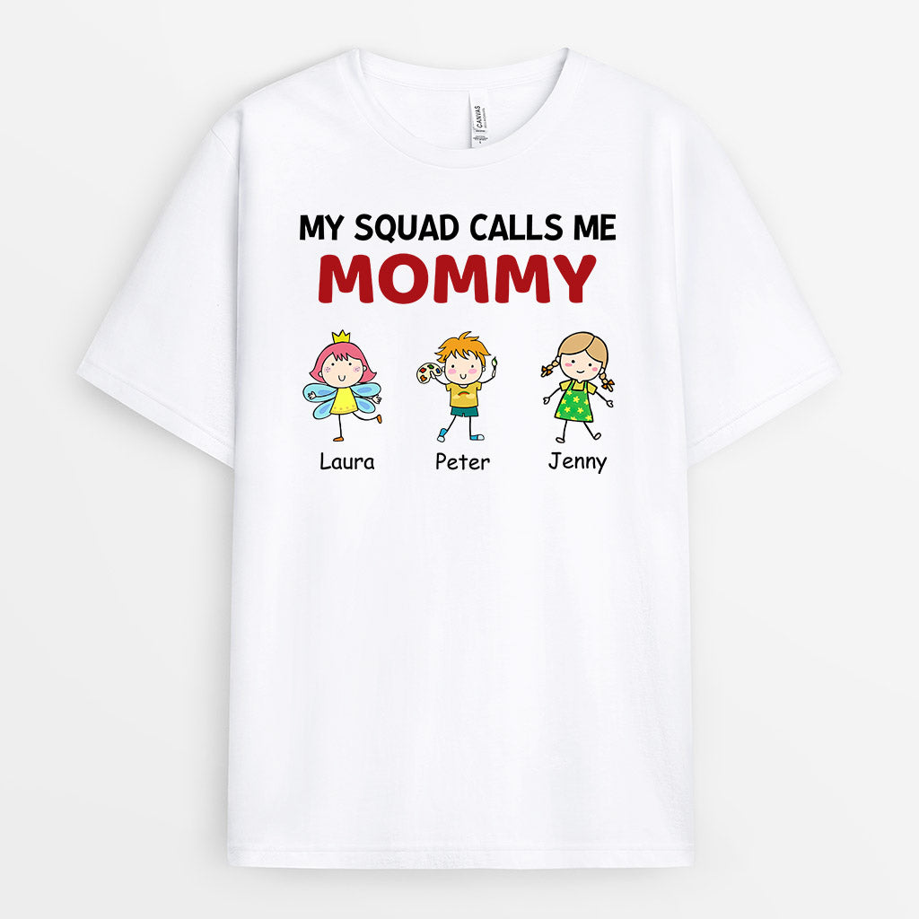Personalized My Little Squad Calls Me Mommy/Grandma T-shirt