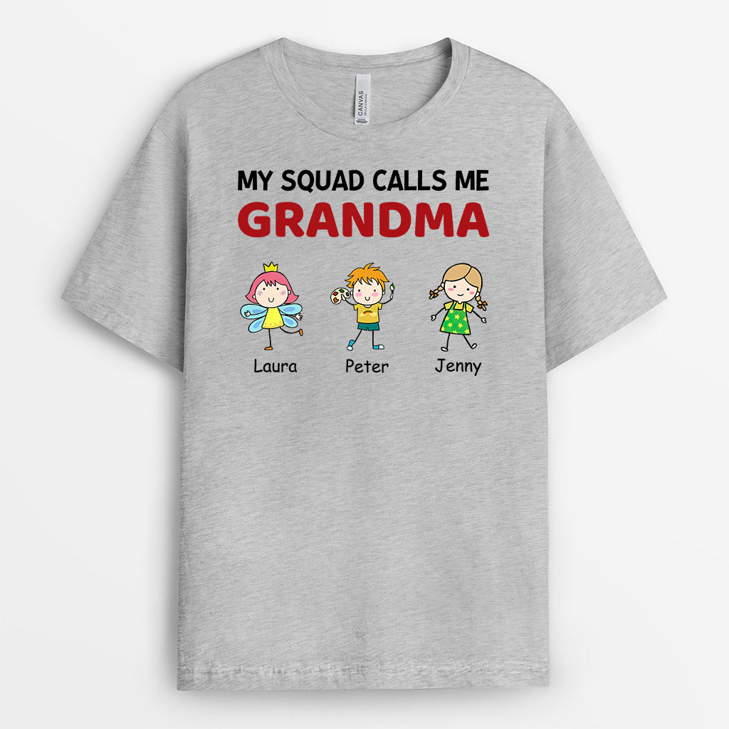Personalized My Little Squad Calls Me Mommy/Grandma T-shirt